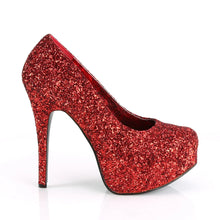 Cargar imagen en el visor de la galería, Tacones Pleaser Pink Label TEEZE-06GW Rojo Purpurina