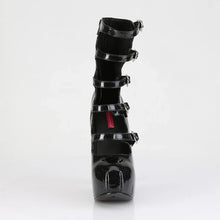 Cargar imagen en el visor de la galería, Botas Bordello TEEZE-23 Negro Purpurina Charol