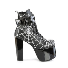 Load image into Gallery viewer, Botines Demonia TORMENT-51 Negro Piel vegana