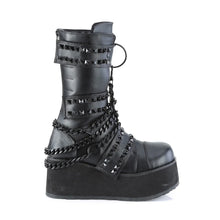 Carregar imagem no visualizador da galeria, Zapatos con plataforma Demonia TRASHVILLE-138 Negro Piel vegana