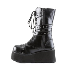 Cargar imagen en el visor de la galería, Zapatos con plataforma Demonia TRASHVILLE-205 Negro Piel vegana