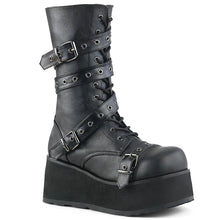Cargar imagen en el visor de la galería, Zapatos con plataforma Demonia TRASHVILLE-205 Negro Piel vegana
