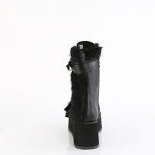 Load image into Gallery viewer, Zapatos con plataforma Demonia TRASHVILLE-218 Negro Piel vegana-Faux Fur