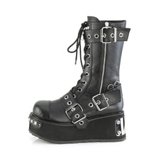 Carregar imagem no visualizador da galeria, Zapatos con plataforma Demonia TRASHVILLE-250 Negro Piel vegana