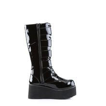 Cargar imagen en el visor de la galería, Zapatos con plataforma Demonia TRASHVILLE-518 Negro Pat