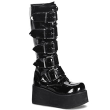 Cargar imagen en el visor de la galería, Zapatos con plataforma Demonia TRASHVILLE-518 Negro Pat