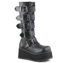 Carregar imagem no visualizador da galeria, Zapatos con plataforma Demonia TRASHVILLE-518 Negro Piel vegana