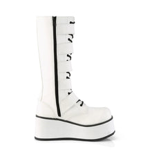 Carregar imagem no visualizador da galeria, Zapatos con plataforma Demonia TRASHVILLE-518 Blanco Piel vegana