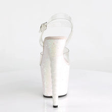 Load image into Gallery viewer, Tacones Pleaser UNICORN-708LG Transparente Opal Purpurina
