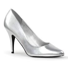 Load image into Gallery viewer, Zapatos Pleaser VANITY-420 Plata Piel Sintética