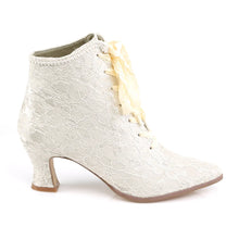 Cargar imagen en el visor de la galería, Tacones Fabulicious VICTORIAN-30 Champaign Satin Lace