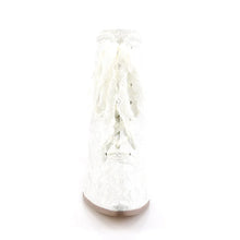 Cargar imagen en el visor de la galería, Tacones Fabulicious VICTORIAN-30 Ivory Satin Lace