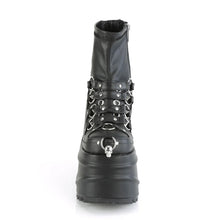 Carregar imagem no visualizador da galeria, Botines Demonia WAVE-110 Negro Stretch Piel vegana
