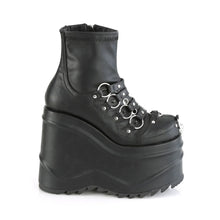 Carregar imagem no visualizador da galeria, Botines Demonia WAVE-110 Negro Stretch Piel vegana