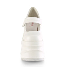 Cargar imagen en el visor de la galería, Zapatos con plataforma Demonia WAVE-32 Blanco Piel vegana