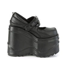 Cargar imagen en el visor de la galería, Zapatos con plataforma Demonia WAVE-48 Negro Piel vegana