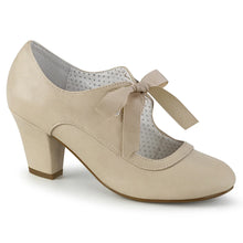 Cargar imagen en el visor de la galería, Tacones Pin Up Couture WIGGLE-32 Beige Piel Sintética