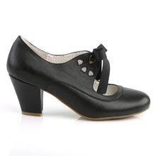 Cargar imagen en el visor de la galería, Tacones Pin Up Couture WIGGLE-32 Negro Piel Sintética