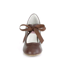 Cargar imagen en el visor de la galería, Tacones Pin Up Couture WIGGLE-32 Dark Marrón Piel