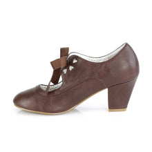Cargar imagen en el visor de la galería, Tacones Pin Up Couture WIGGLE-32 Dark Marrón Piel