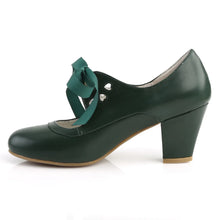 Cargar imagen en el visor de la galería, Tacones Pin Up Couture WIGGLE-32 Dark Verde Piel