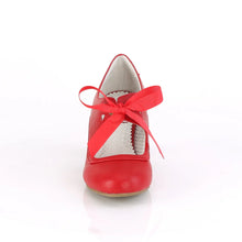 Cargar imagen en el visor de la galería, Tacones Pin Up Couture WIGGLE-32 Rojo Piel Sintética