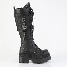 Carregar imagem no visualizador da galeria, Botas Demonia WRATH-205 Negro Piel vegana