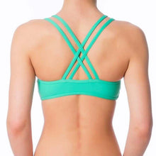 Carregar imagem no visualizador da galeria, Double shoulder straps sports bra | Sports bra | Color: yellow | Women's sports bra | Dragonfly Pole Dance Clothes and Bikram Hot Yoga Outfit