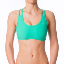 Carregar imagem no visualizador da galeria, Lehká sportovní podprsenka | Sports bra | Color: mint | Women's sports bra | Dragonfly Pole Dance Clothes and Bikram Hot Yoga Outfit