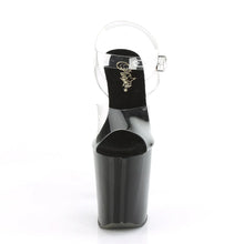 Load image into Gallery viewer, Tacones Pleaser XTREME-808CRS Transparente Negro Plata