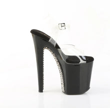 Carregar imagem no visualizador da galeria, Tacones Pleaser XTREME-808SPRS Transparente Negro Pewter