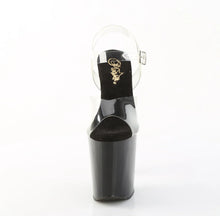 Load image into Gallery viewer, Tacones Pleaser XTREME-808SPRS Transparente Negro Plata