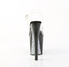 Load image into Gallery viewer, Tacones Pleaser XTREME-808SPRS Transparente Negro Plata