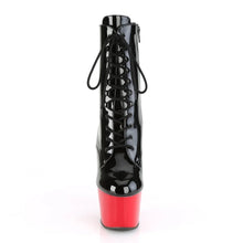 Cargar imagen en el visor de la galería, Botas Pole Dance PLEASER ADORE - NEGRO ROJO BRILLANTE