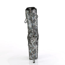 Carregar imagem no visualizador da galeria, Botas de pole dance PLEASER FLAMINGO 1040 SPF GREY SNAKE