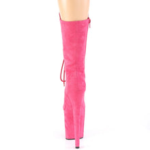 Carregar imagem no visualizador da galeria, Botas de Pole Dance PLEASER FLAMINGO 1050 FUCHSIA PINK VELVET