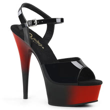 Load image into Gallery viewer, Pleaser Pole Dance Shoes DELIGHT-609BR - BRIGHT BLACK RED