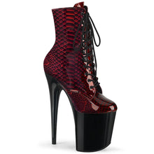 Carregar imagem no visualizador da galeria, Botas Pole Dance PLEASER FLAMINGO - NEGRO CON ROJO TINTO - VIVE POLE