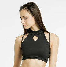 Cargar imagen en el visor de la galería, Top Poledancerka Diamante NEGRO - VIVE POLE