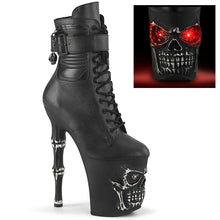 Carregar imagem no visualizador da galeria, Botas de pole dance PLEASER RAPTURE 1020STR Preto Mate Prata