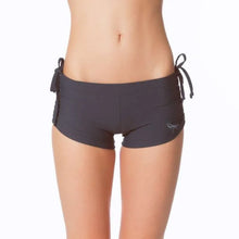 Load image into Gallery viewer, Bikram yoga shorts Michelle | Hot Yoga Shorts | Color: blue | Pole Shorts | Dragonfly Pole Dance Clothing and Bikram Hot Yoga Wear
