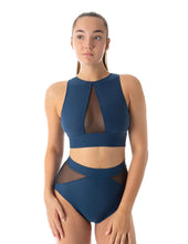 Load image into Gallery viewer, Top deportivo Rachel Mesh Dragonfly - petrol / mesh
