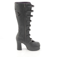 Load image into Gallery viewer, Demonia Gothika-160 Black | Vegan Tall Goth Boots
