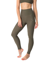 Load image into Gallery viewer, High waist yoga leggings Adele | Leggings | Color: khaki | High waist yoga leggings | Dragonfly Pole Wear and Bikram Hot Yoga Clothes
