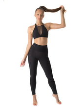 Load image into Gallery viewer, High waist yoga leggings Adele | Leggings | Color: khaki | Hochtaillierte Yoga Leggings Adele | Dragonfly Pole Wear and Bikram Hot Yoga Clothes
