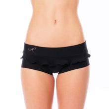 Cargar imagen en el visor de la galería, Hot pants frilled | Shorts | Color: mint | Pole Shorts | Dragonfly Pole Dance Clothing and Bikram Hot Yoga Wear

