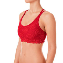 Carregar imagem no visualizador da galeria, Top Nicole Lace (encaje) Dragonfly - red lace
