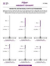Cargar imagen en el visor de la galería, Barra pole dance X-POLE X-STAGE PRO Manual de alturas para uso

