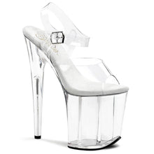 Cargar imagen en el visor de la galería, Pleaser FLAMINGO-808 Clear | Sandalia Pole Dance 20cm | Vive Pole | 24-48 Hrs en España

