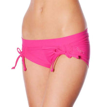 Load image into Gallery viewer, Pole fitness shorts Bella | Shorts | Color: ruby / black | Pole Shorts | Dragonfly Pole Dance Clothing and Bikram Hot Yoga Wear
